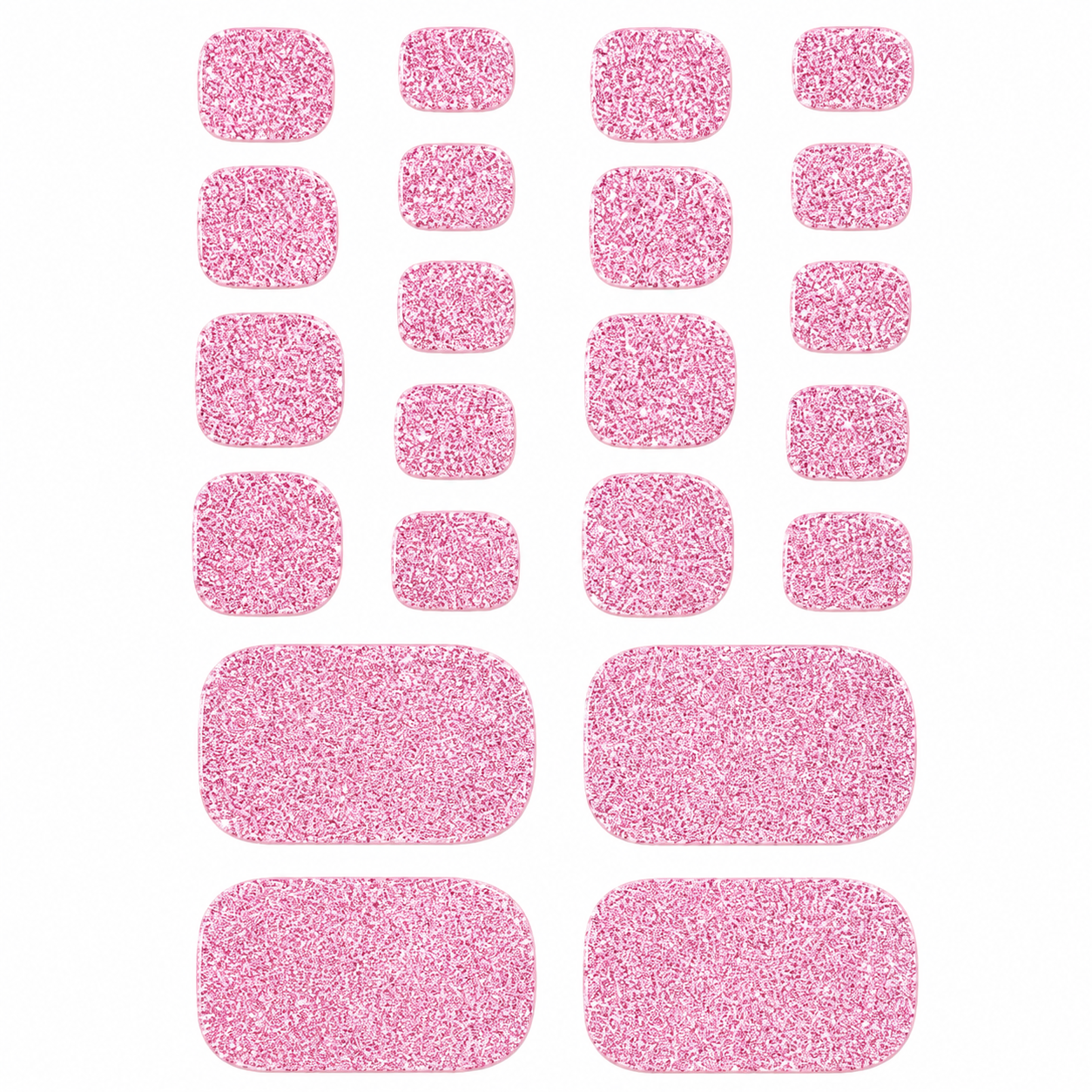 Pudriger Glitzerrosa